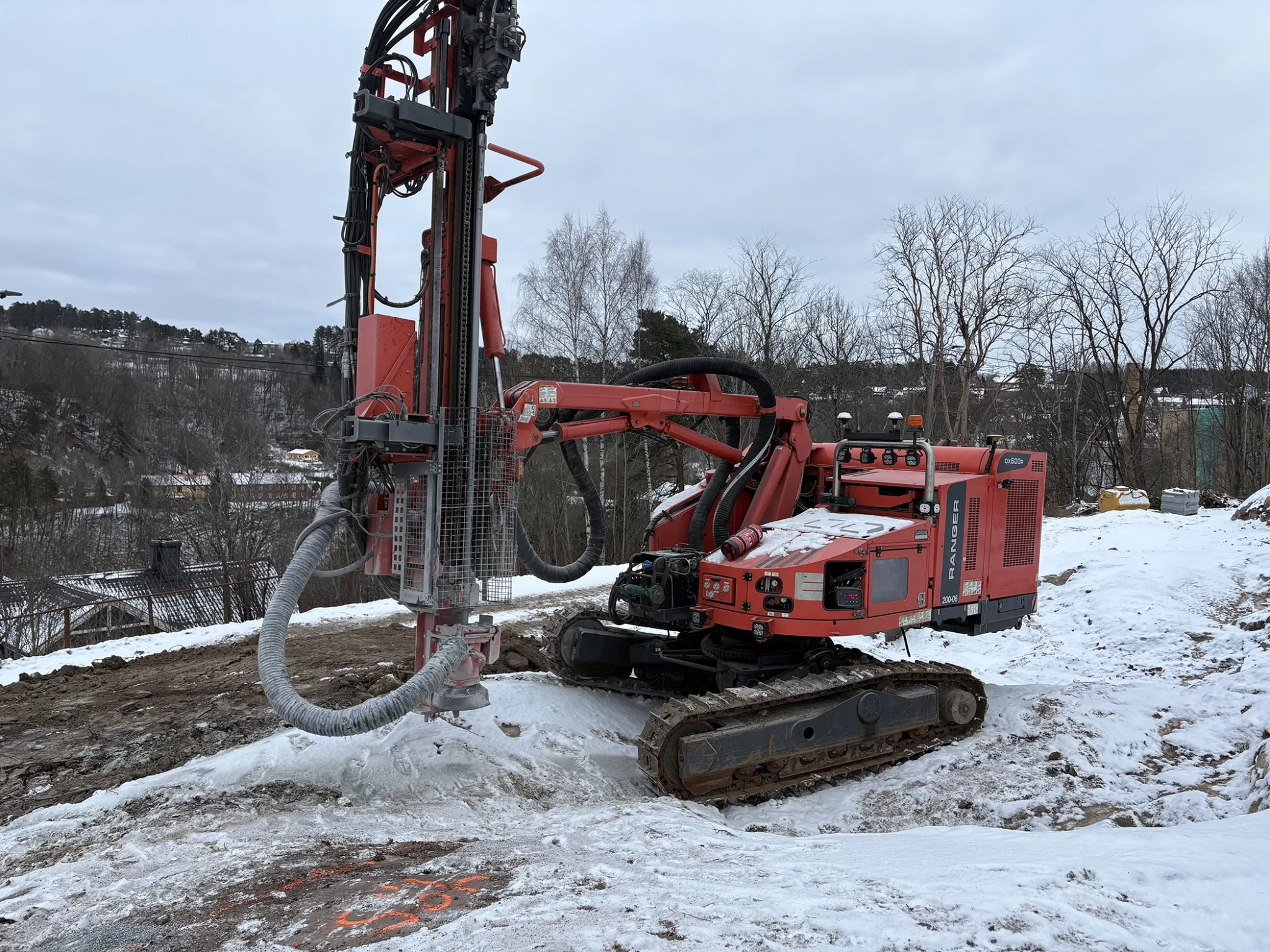 Sandvik Ranger DX600R surface top hammer drill rig for quarry and construction drilling
